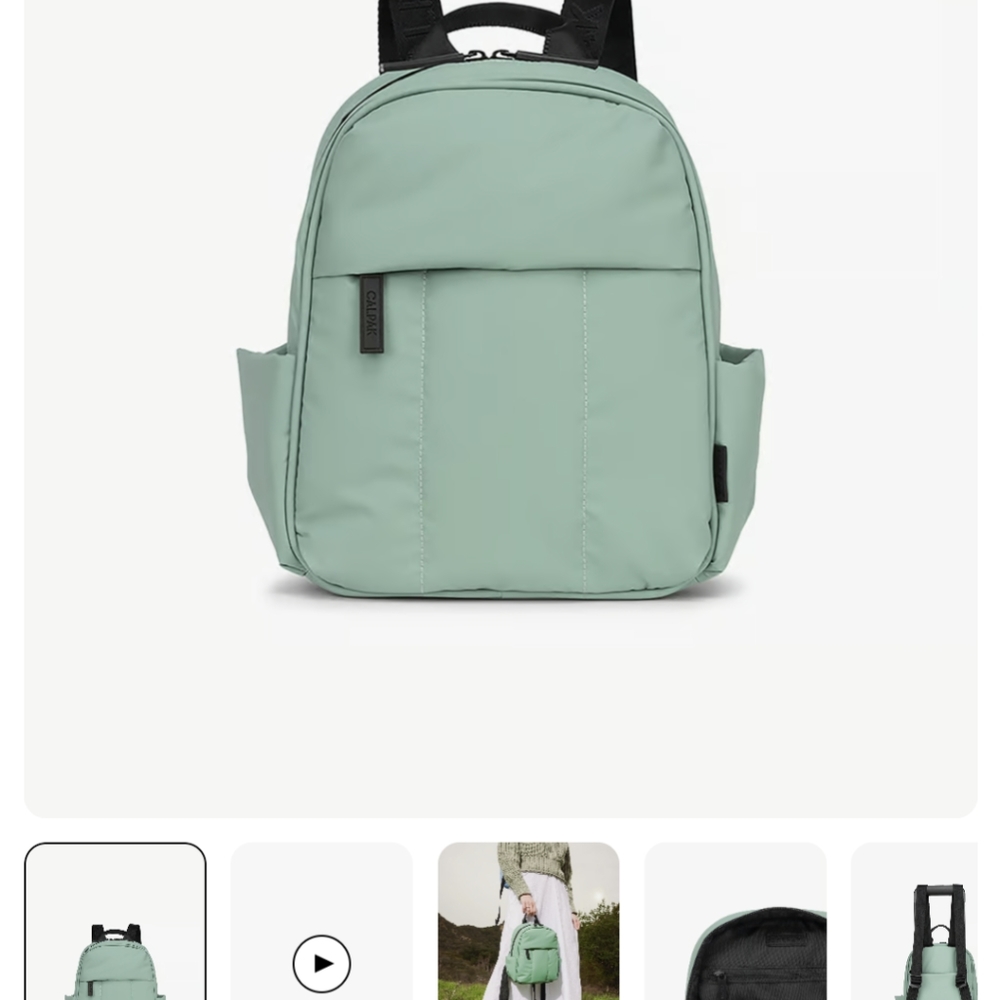 Calpak Luka mini backpack in Sage